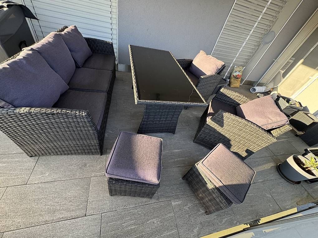 Sofas: Gartenlounge Madeira aus Polyrattan – Gebraucht aus Effretikon von Berkeoek