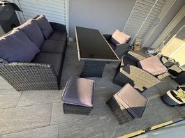 Gartenlounge Madeira aus Polyrattan