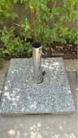 Sonnenschirmständer Granit mit Edelstahlrohr
