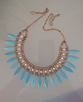 Collier mit.echte blaue Steine