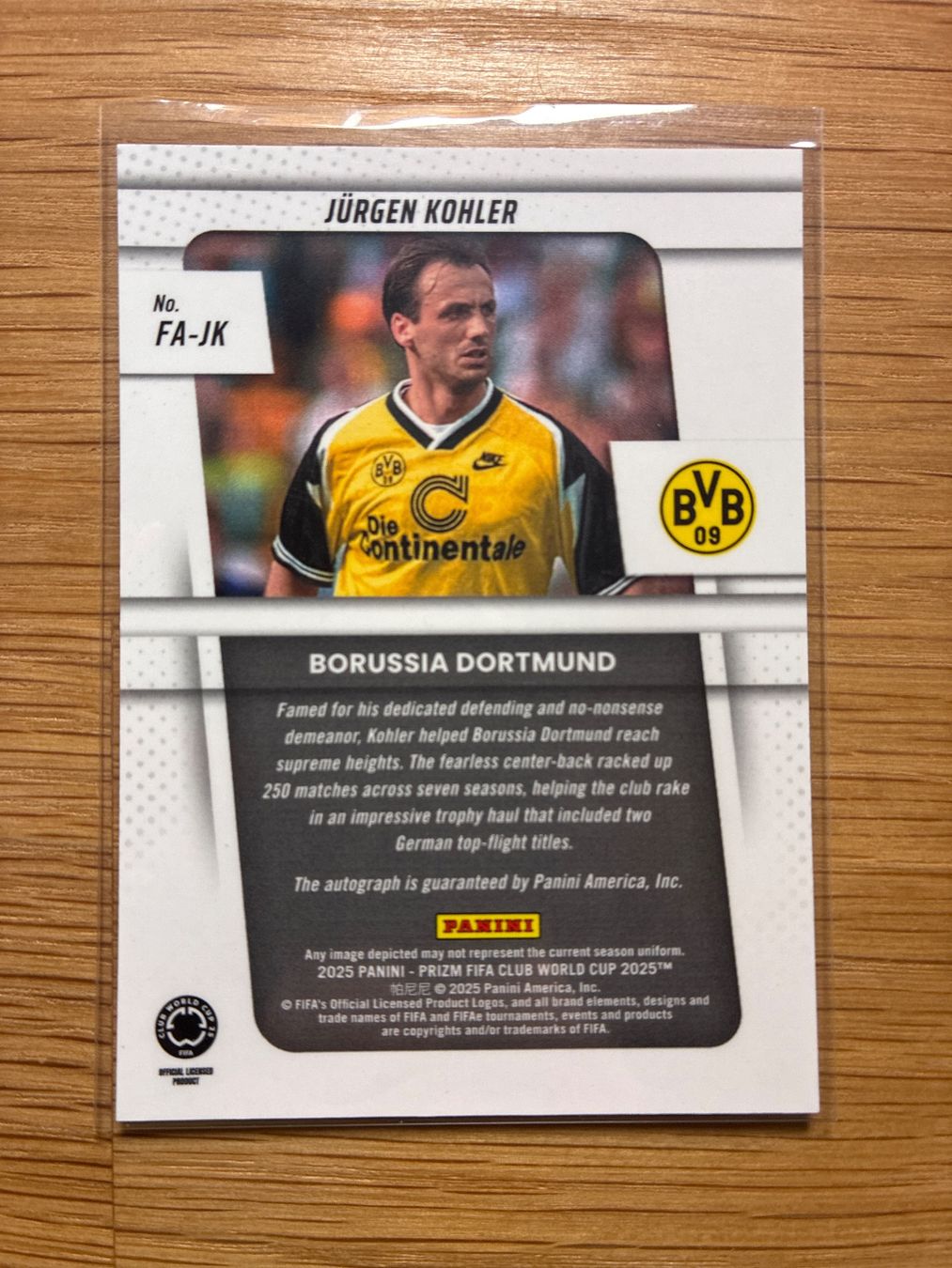 Topps Sammelbilder & Trading cards: Panini Prizm Jürgen Kohler BVB Autogramm – Gebraucht aus Solothurn von MegaDaggi 1