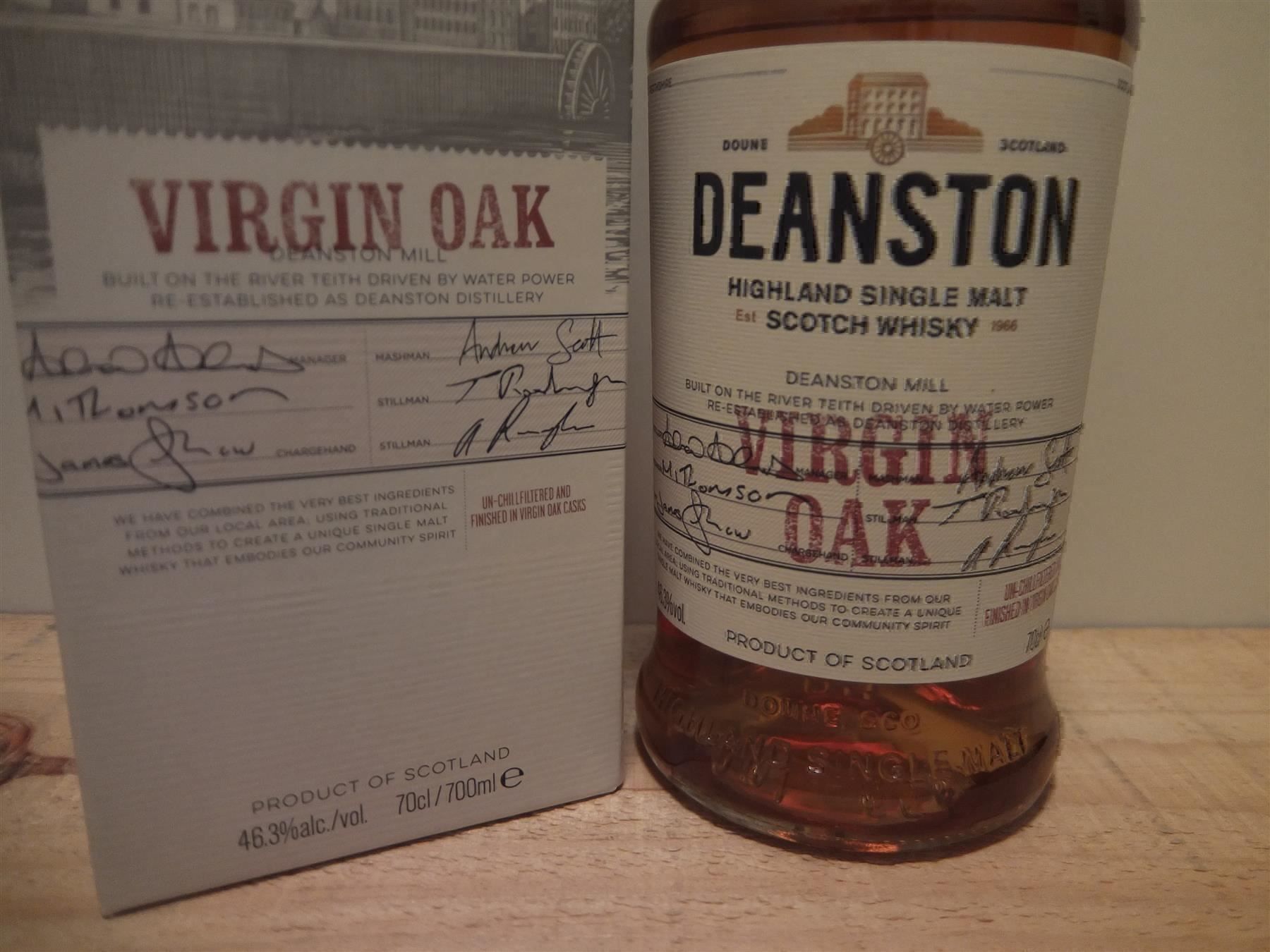 Bevande alcoliche: Deanston Virgin Oak, UN CHILL FILTRED... – Nuovo e nell'imballaggio originale da Wöschnau venduto da Vinsale 1