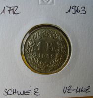 Schweiz / 1 Franken 1963, vz - unz