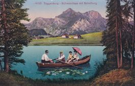 Toggenburg - Schwendisee mit Schafberg  1920 N° 4193