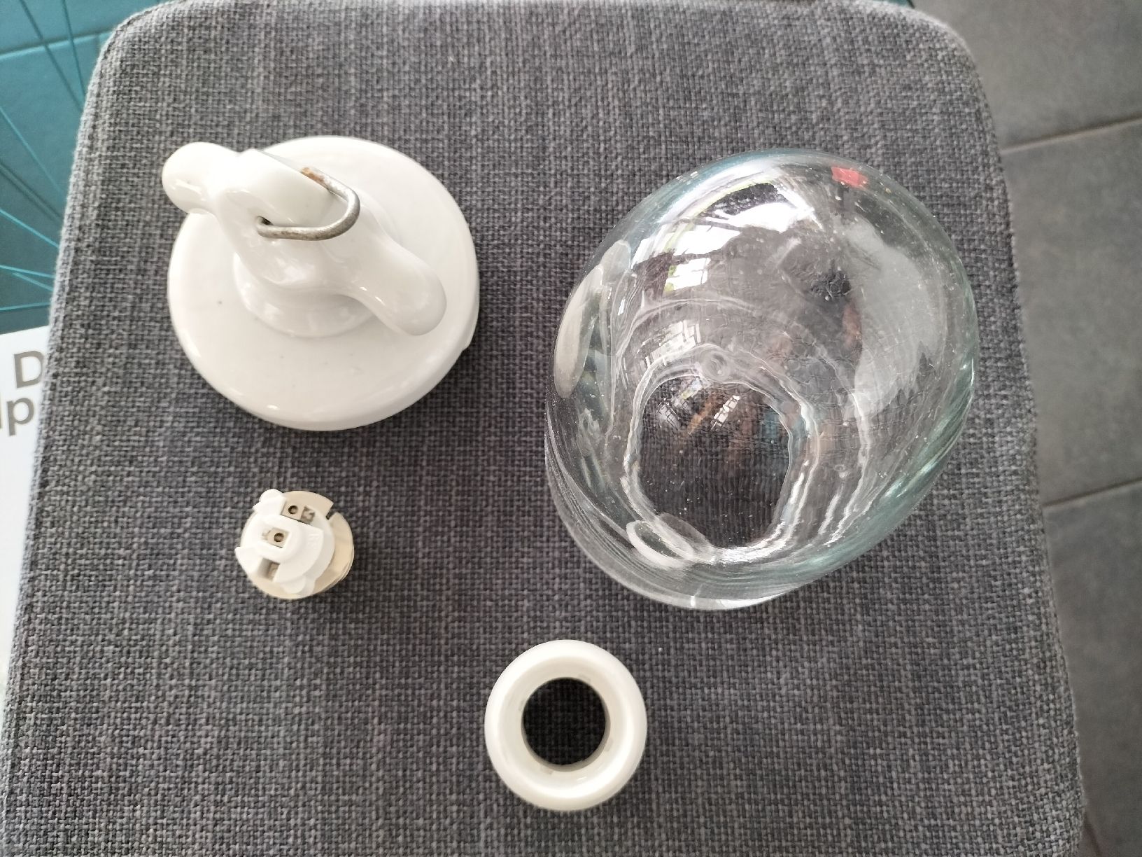 Lampade: antike Glaskolbenlampe, Hängelampe – Nuovo (secondo la descrizione) da Innerberg venduto da simon30432 1