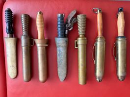 Lot de couteaux de scaphandrier