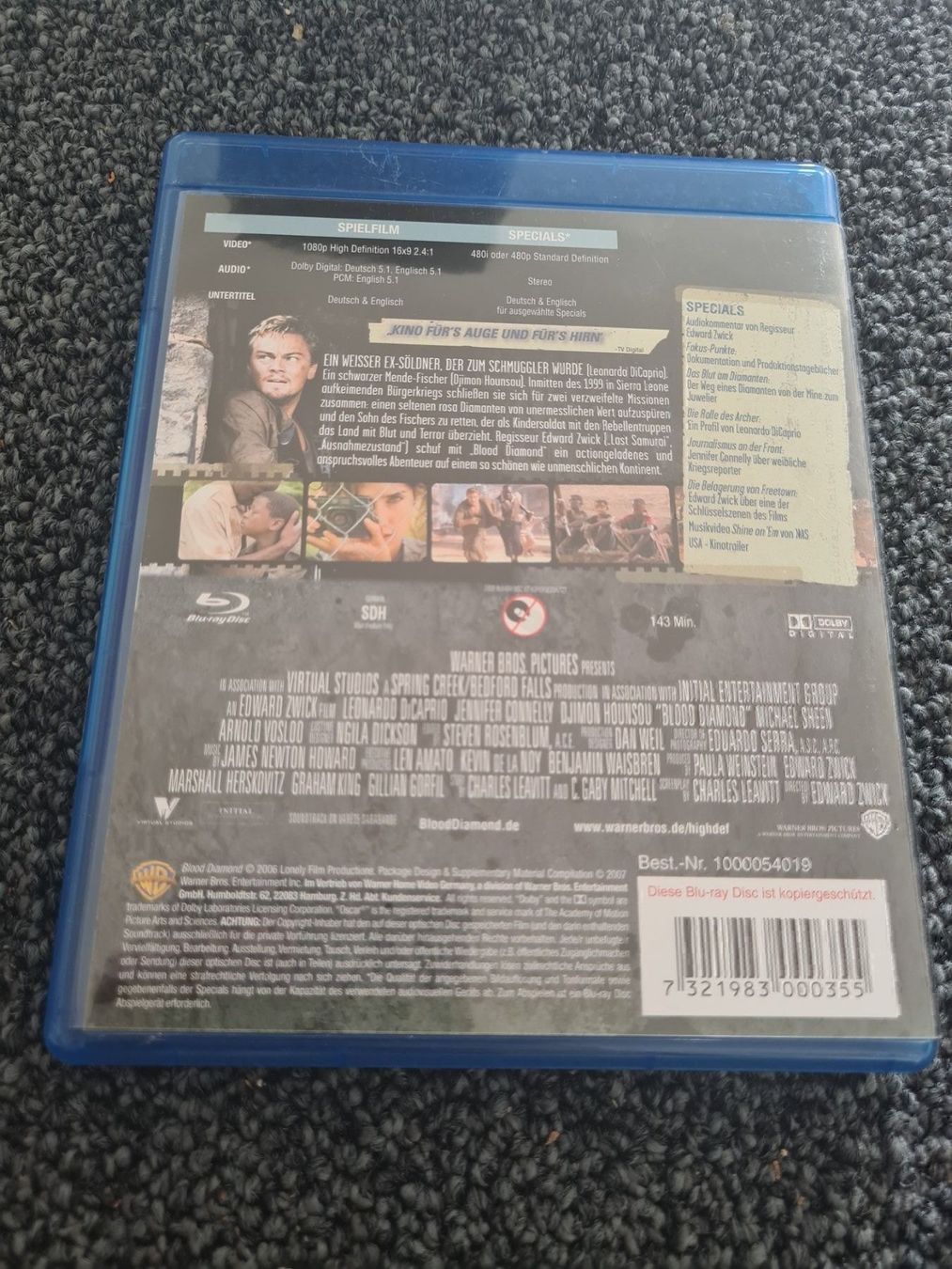 Tutti i DVDs: BLOOD DIAMOND – Usato da Ruswil venduto da jan_bxl5 1
