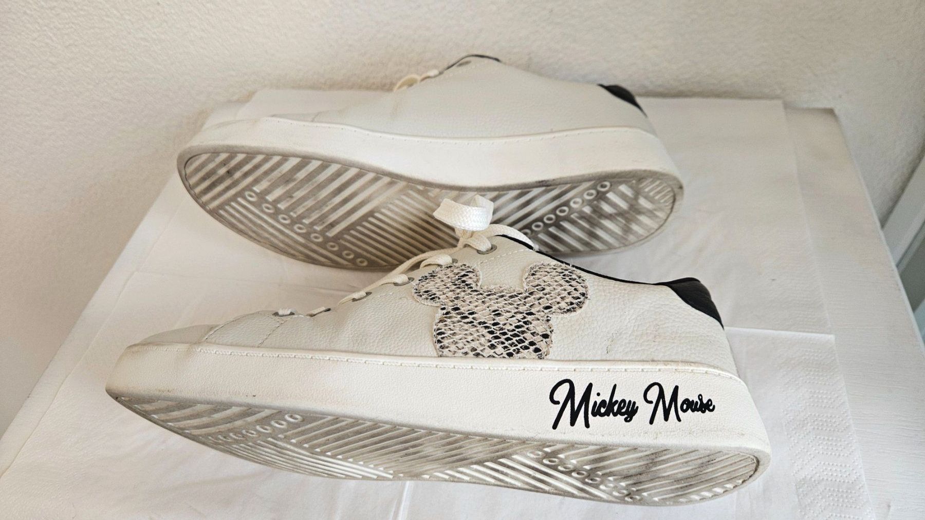 Scarpe da uomo: Mickey Mouse Schuhe, Gr. 38, Weiss/Schwarz – Usato da Gossau ZH venduto da Goes05 6
