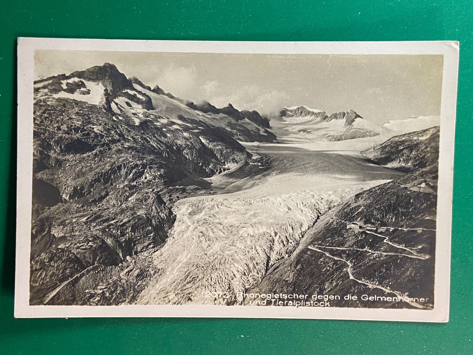 Cartoline postali: Rhonegletscher gegen die Galmenhörner – Usato da Steg VS venduto da danwer74