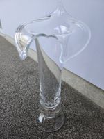 Elegante Calla-Lilien Glasvase  Mundgeblasen, Klares Design