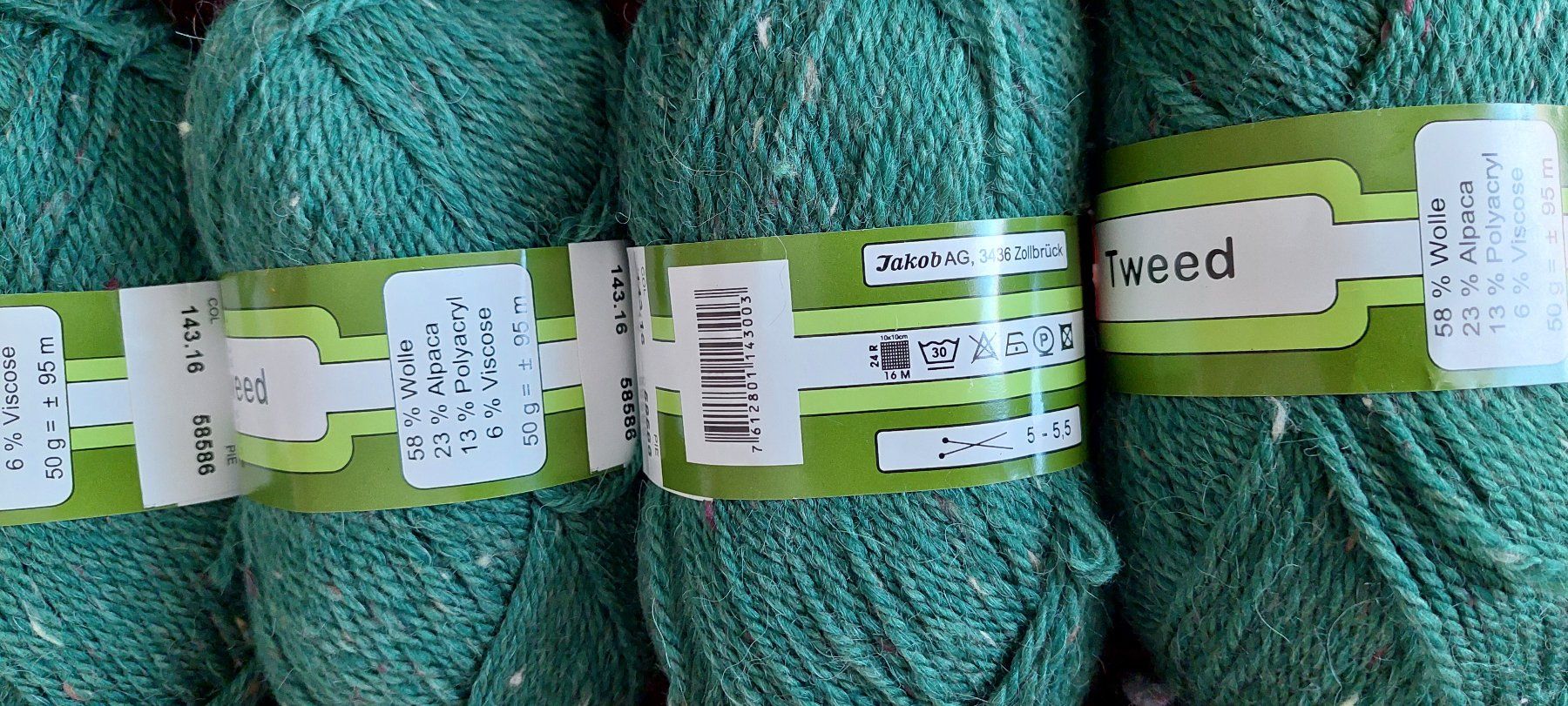 Lana: Tweed – Nuovo (secondo la descrizione) da Weinfelden venduto da Grizzly61 1