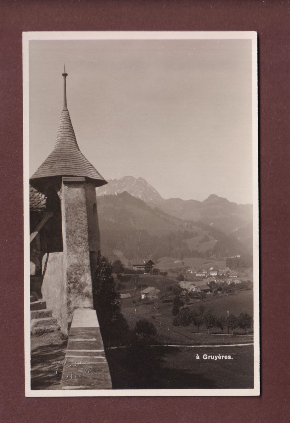Cartoline postali: A GRUYERES – Usato da Pully venduto da nicecards-shop