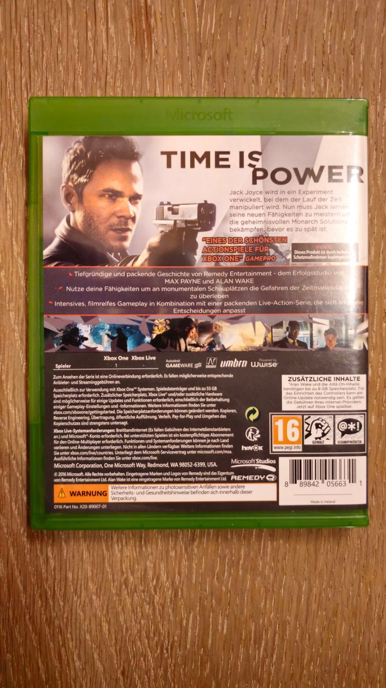 Microsoft Giochi: Game, Xbox, Quantum Break, Videospiel – Nuovo (secondo la descrizione) da Sirnach venduto da TheMrFreeman 1