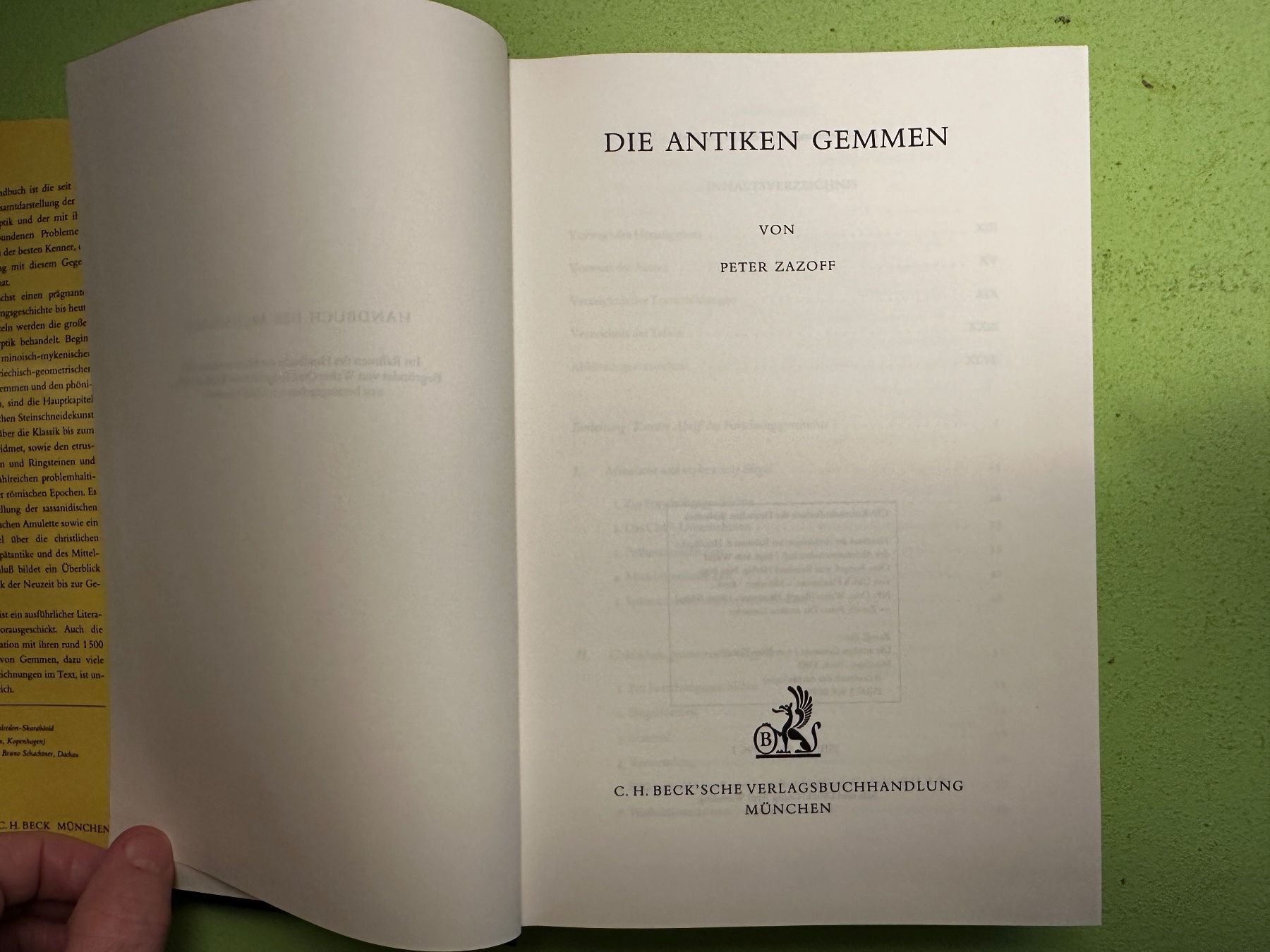 Libri: Peter Zazoff: Die antiken Gemmen. – Usato da Zürich venduto da allp 2