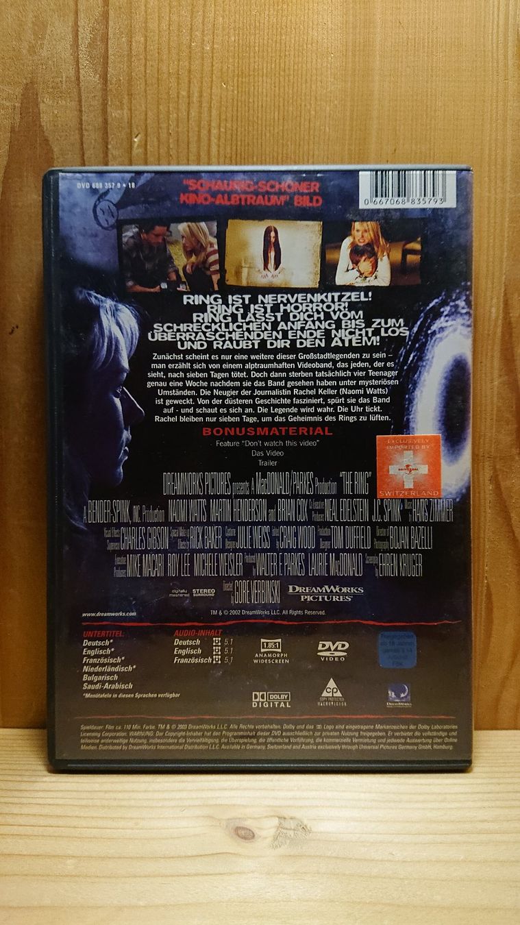 Tutti i DVDs: RING 1 und 2 auf DVD – Usato da Wilderswil venduto da Exebub 2