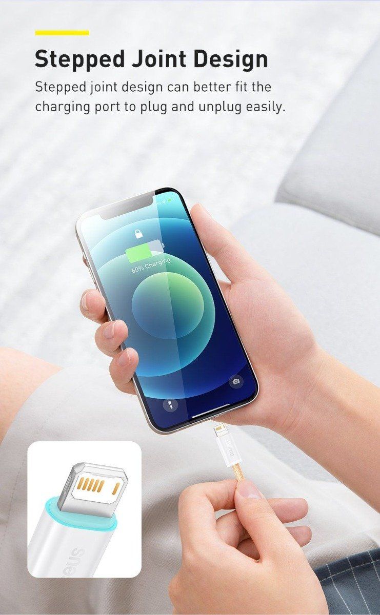 Baseus Cavi: Baseus Ladekabel Lightning 2m 200cm iPhone, 2,4A Fast Charge – Nuovo e nell'imballaggio originale da Romanshorn venduto da pfimex 3