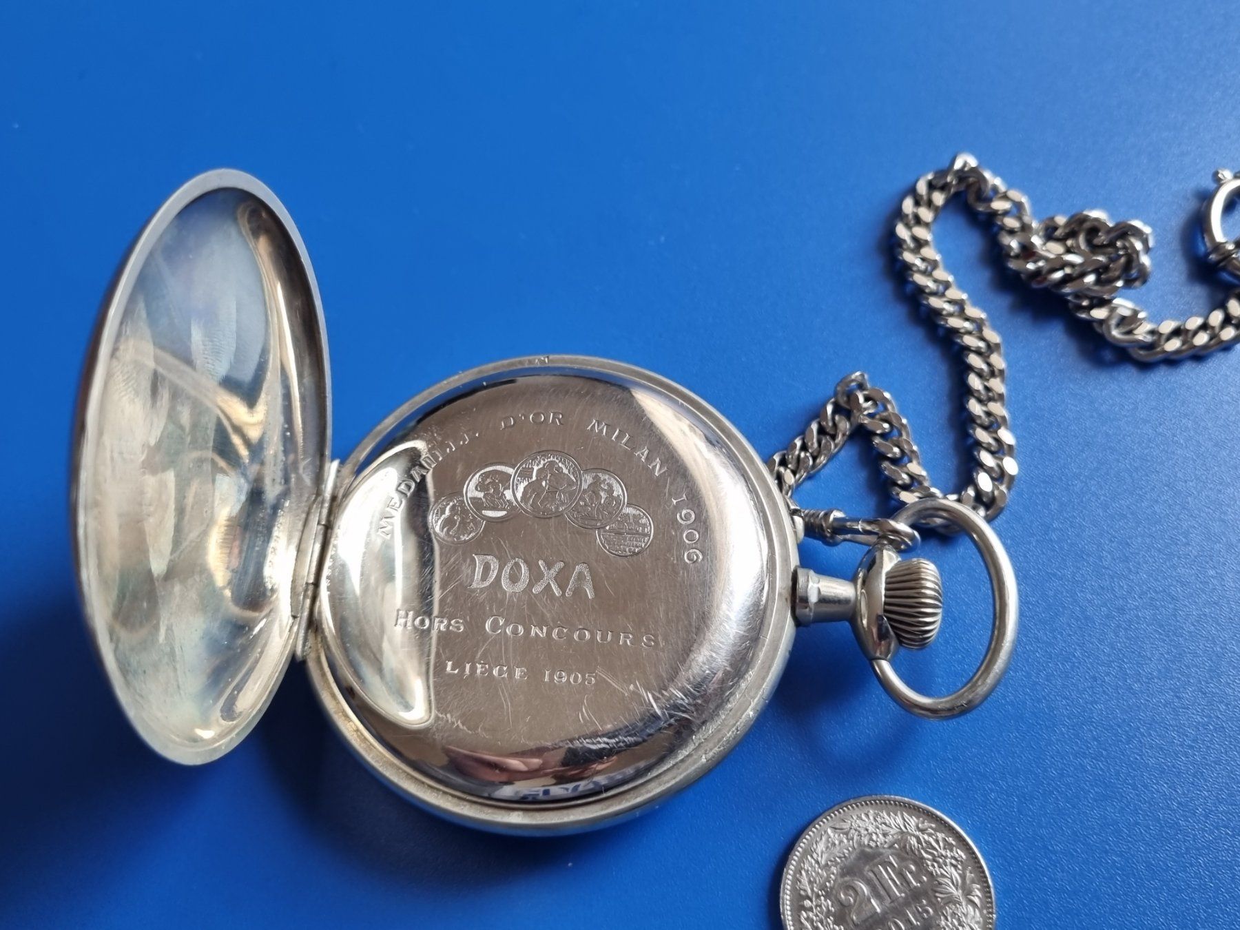 Doxa Orologi: GROSSE DOXA Eisenbahnuhr – Usato da Schaffhausen venduto da Leveron13 3