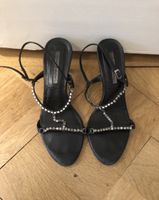Sandales Luciano Baracchini noires, taille 37, strass✨💎