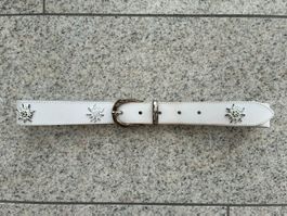 Edelweiss Ledergürtel