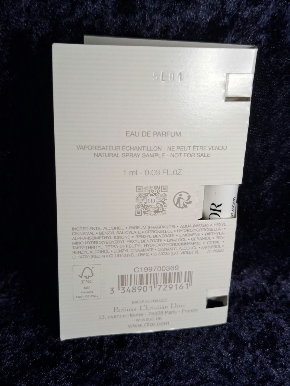 Dior Parfum & Eau de Toilette: Parfüm Muster J'adore Dior EDP – Neu und originalverpackt aus Richterswil von Viorella 3