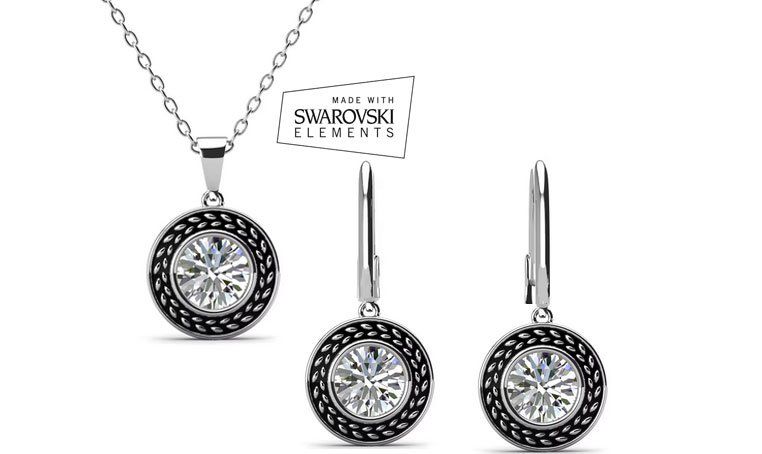 Swarovski Catenine: Set Ohrringe/Kette  mit Swarovski Elements – Nuovo e nell'imballaggio originale da Bottenwil venduto da anh_5brz