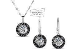 Set Ohrringe/Kette  mit Swarovski Elements