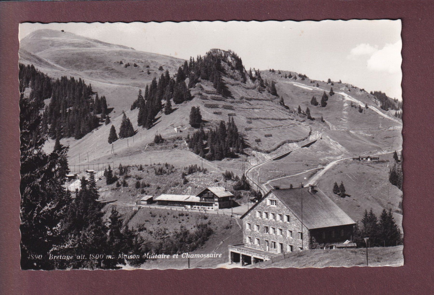 Cartoline postali: BRETAYE - Maison militaire - Chamossaire – Usato da Pully venduto da nicecards