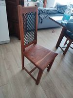 Vendo 6 sedie in legno massello e ferro battuto