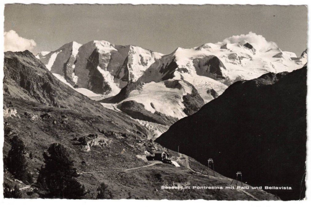 Ansichtskarten: Pontresina - Sessellift – Gebraucht aus Binningen von Mountainrider