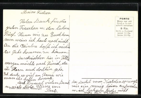 Cartes postales: Villmergen, Ausserdorf, Strasse zur Kirc – D'occasion à Berlin par bartko-reher 1