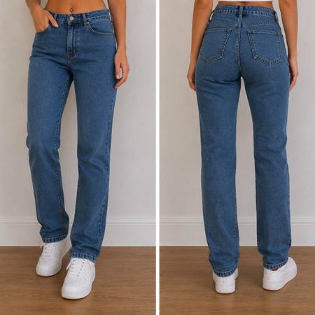Bershka Women's Blue and Navy Jeans