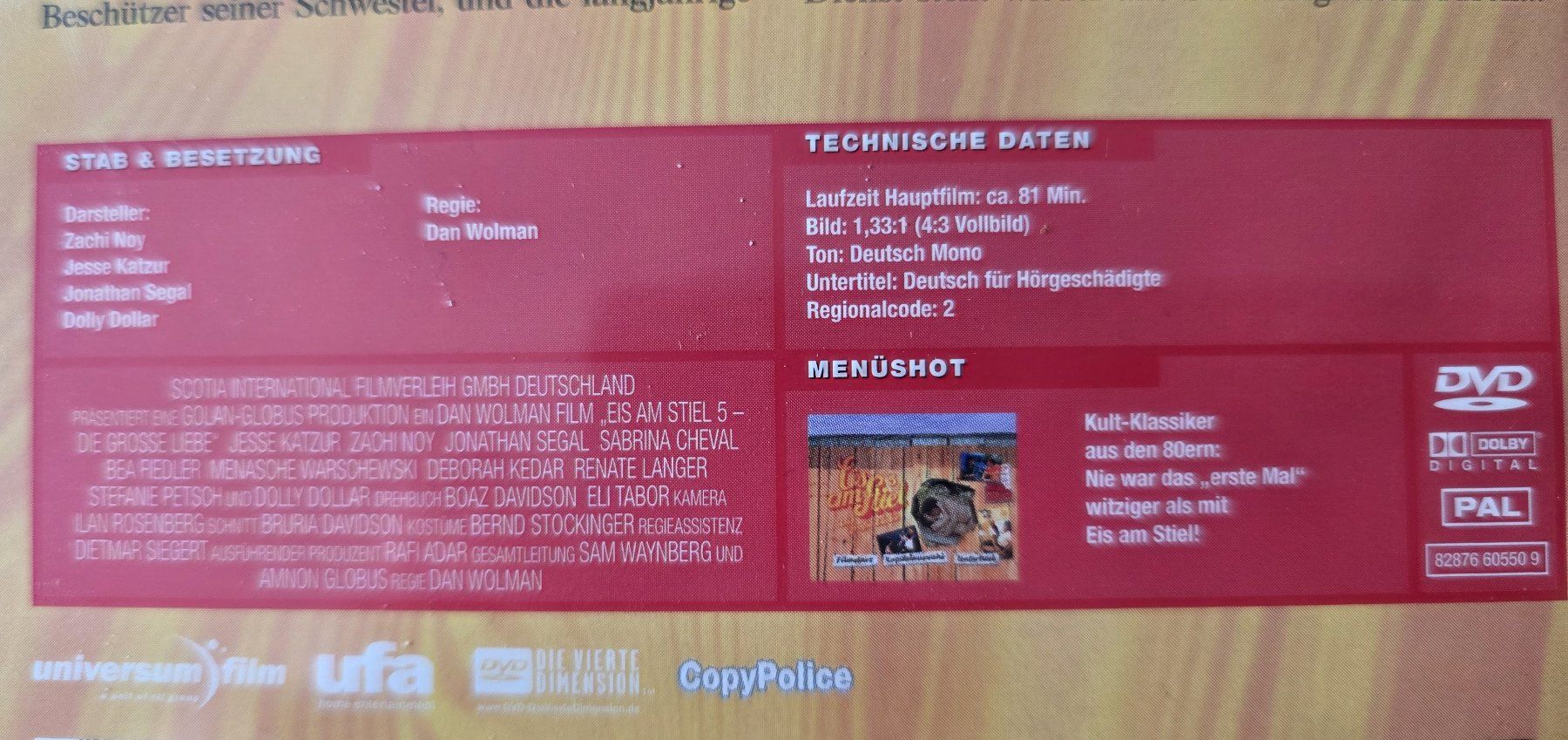 Tutti i DVDs: DVD Eis am Stiel 5-8 – Usato da Oetwil am See venduto da fineli2 1
