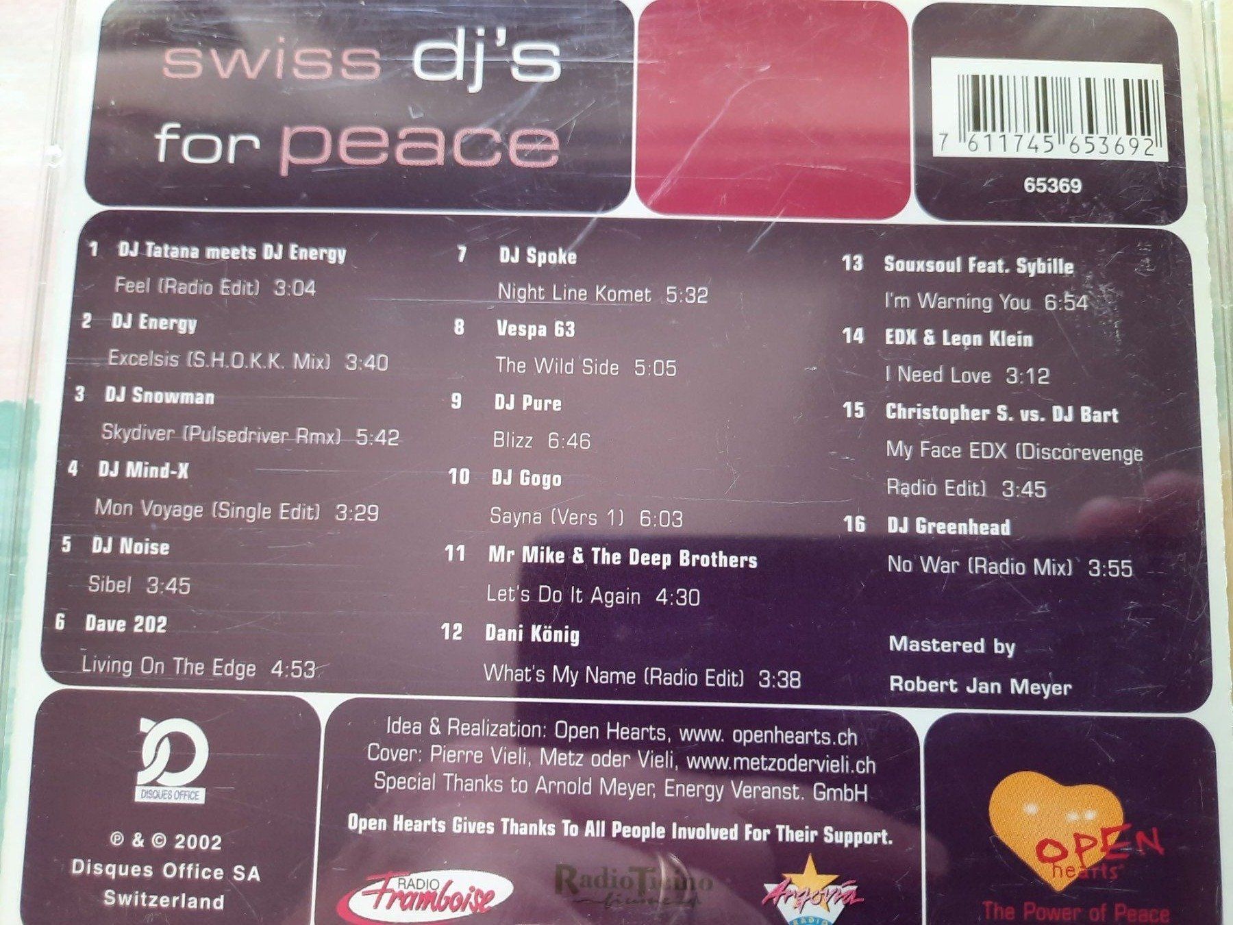 CD: CD Swiss's DJs for peace – Usato da Pully venduto da bro_n52j 2