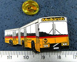 VOLVO GELENKBUS POSTAUTO MEIKIRCH PIN GEPRÄGT METALIC