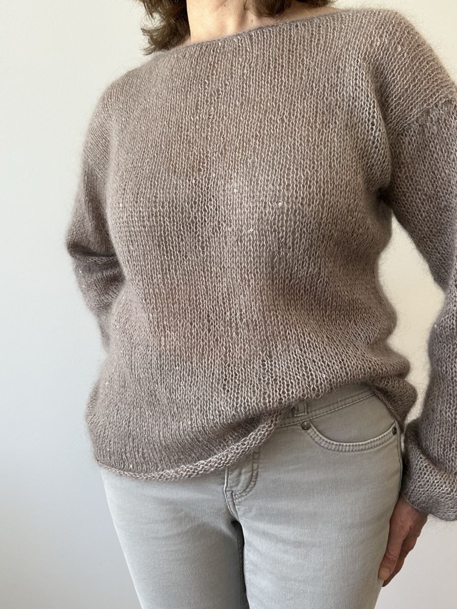 Maglioni & Felpe: Luxuriöser handgestrickter Mohair Pullover mit Netzstruktur – Nuovo e nell'imballaggio originale da Zürich venduto da NYDDYN 9