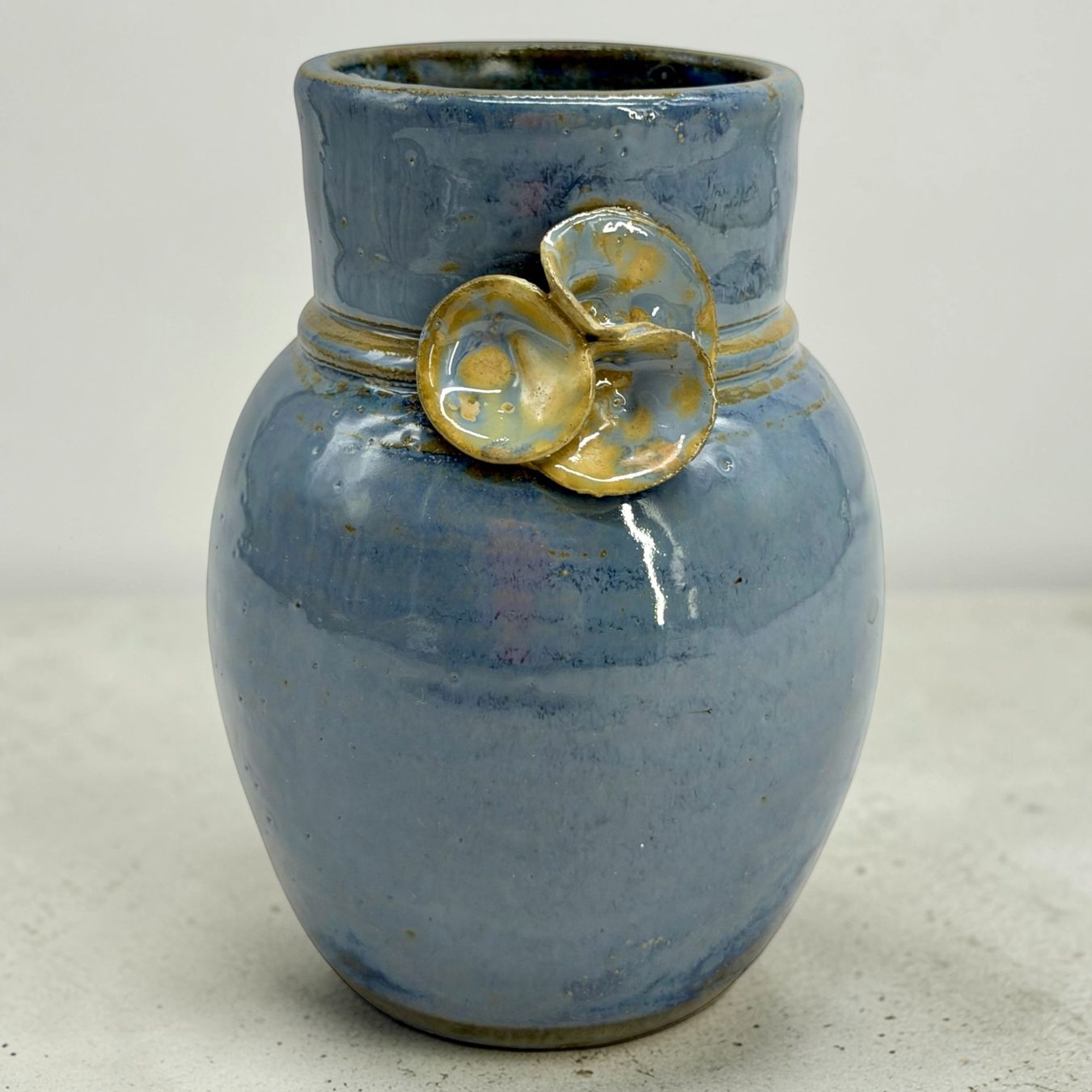 Vasi & Recipienti: Vase LAROZAS en céramique émaillée bleu – Usato da Morges venduto da Novantica