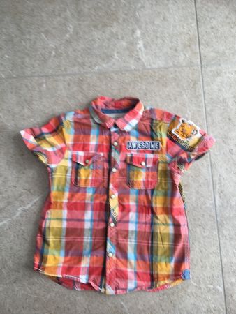Cooles Jungen Hemd H&M Gr. 116 kariert mit Tiger