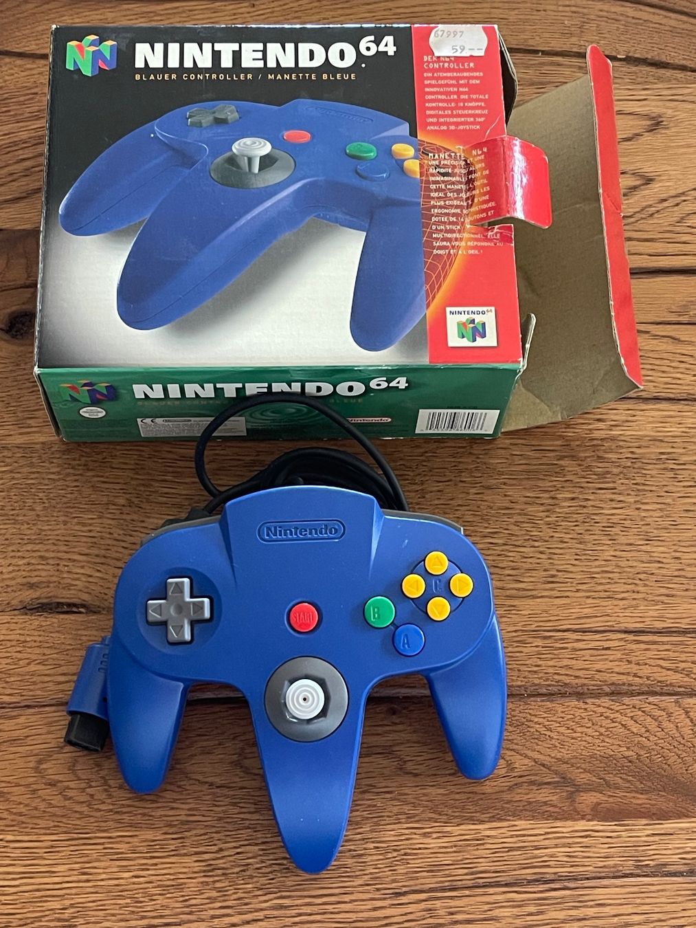 Nintendo Controller: Nintendo 64 N64 Controller Blau Top! Mit OVP – Usato da Zuerich venduto da Dorsi
