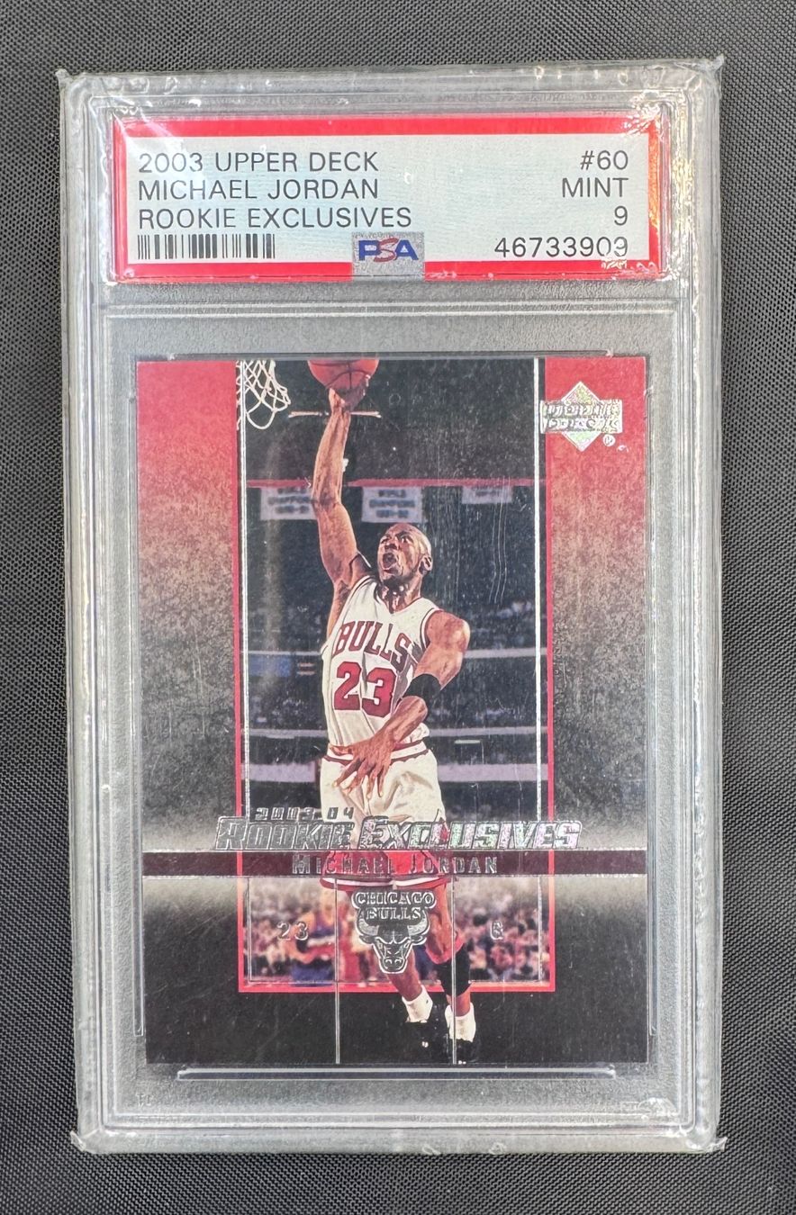 Nba Carte collezionabili: Michael Jordan 2003 Upper Deck Rookie Exclusives #60 PSA 9 – Nuovo (secondo la descrizione) da Jegenstorf venduto da plataOplomo