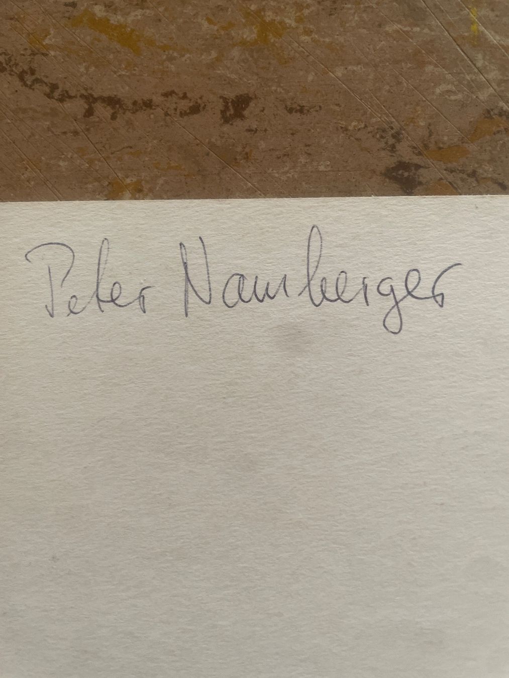 Autogramme: Peter Nauberger – Gebraucht aus Uetendorf von hoisle 1