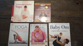 Schwangerschafts-Yoga Bücher und DVD Set guter Zustand
