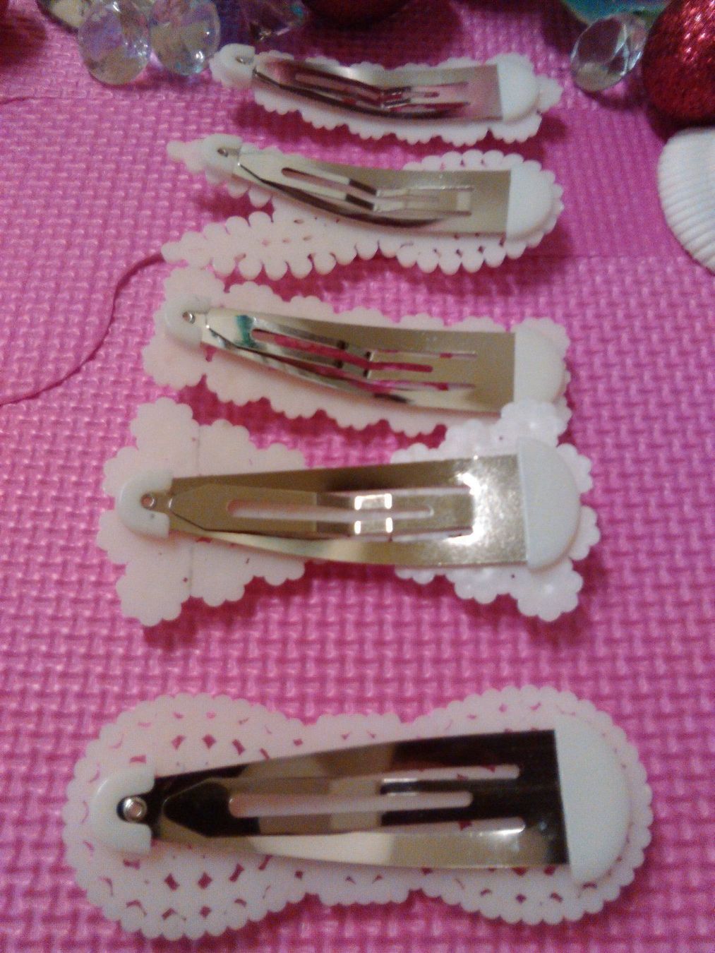 Perlen (unechte): SET HAARSCHMUCK;HAARKLIPS; WEISS PERLEN – Neu (gemäss Beschreibung) aus Basel von bijoutrie_4 9