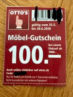 OTTO‘S Möbel-Gutschein im Wert von CHF 100.-