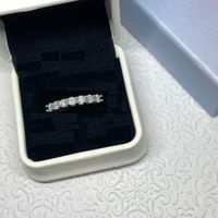 Moissanite Ring, Silber 0.7ct - Gr. 59 Zertifikat