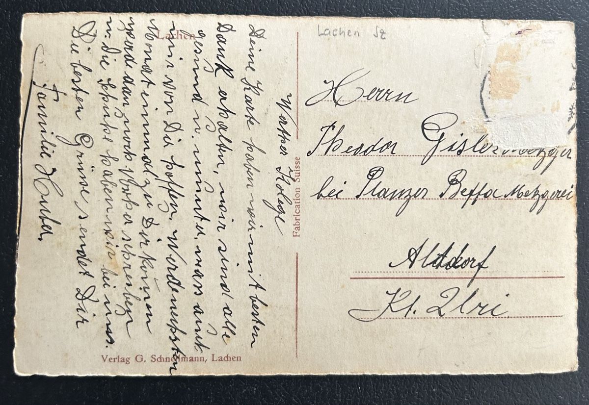 Cartes postales: AK Lachen 4-Bildrig  – D'occasion à Horw par Tellbub 1