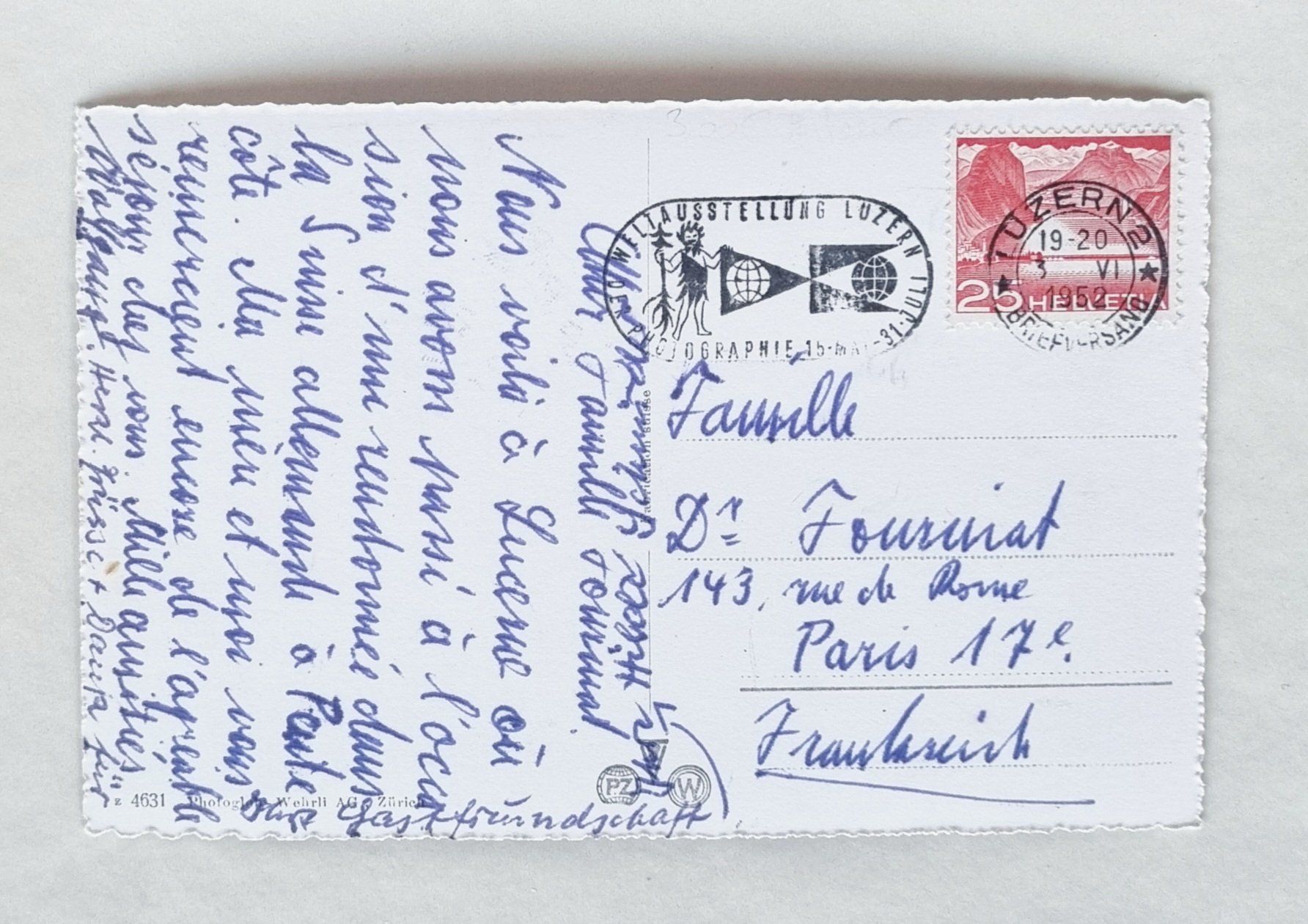 Cartoline postali: Axenstrasse - Reisebus - 1952 – Usato da Rothrist venduto da RROENK 1