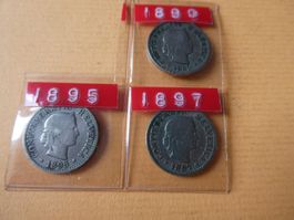 Schweiz 1890-1897,  Serie  5-Räppler
