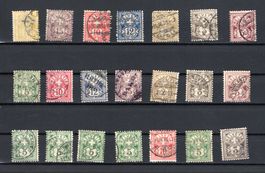1882 - 1906  Ziffermuster ,  Etat voir Photos