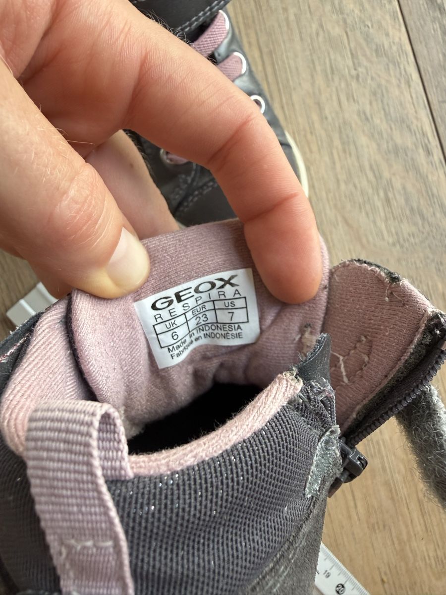 Geox Scarpe per ragazze: GEOX warm lining leather Sneaker,  23 – Usato da Zug venduto da Nat.yushkevich 5
