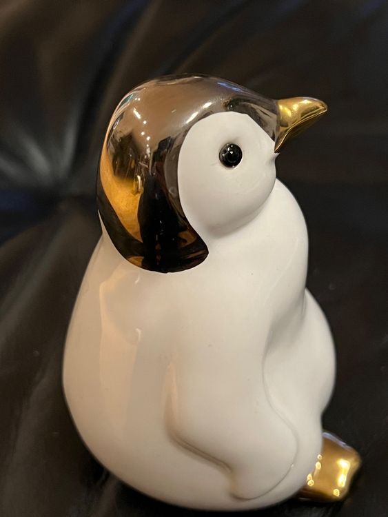 Porzellan Pinguin Deko Figur Gold Vintage Kaufen Auf Ricardo